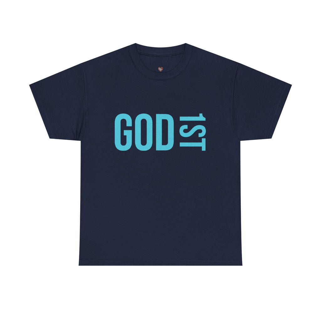 God 1st- Then Me Unisex Heavy Cotton Tee