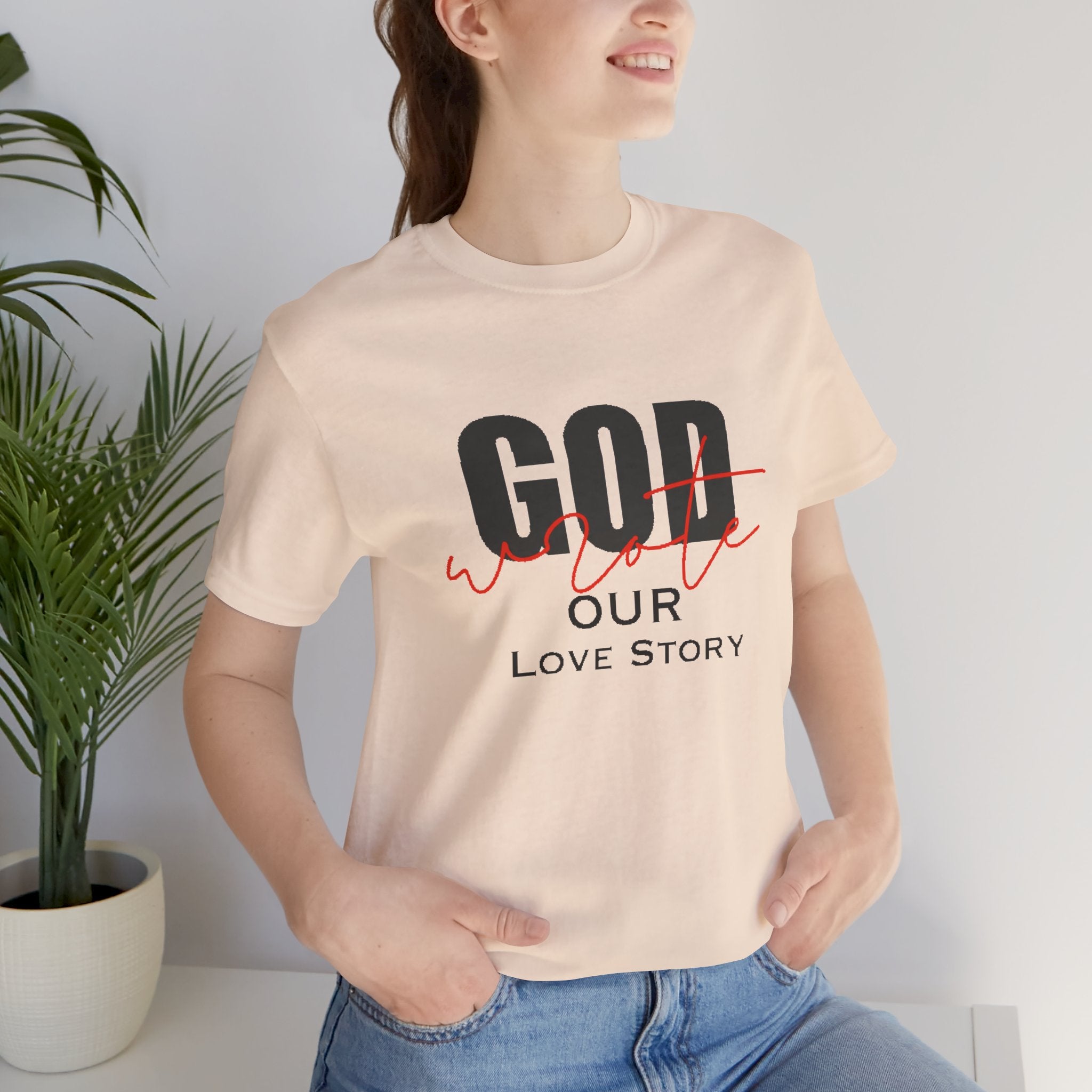 God Wrote Our Love Story Couple's T-Shirt