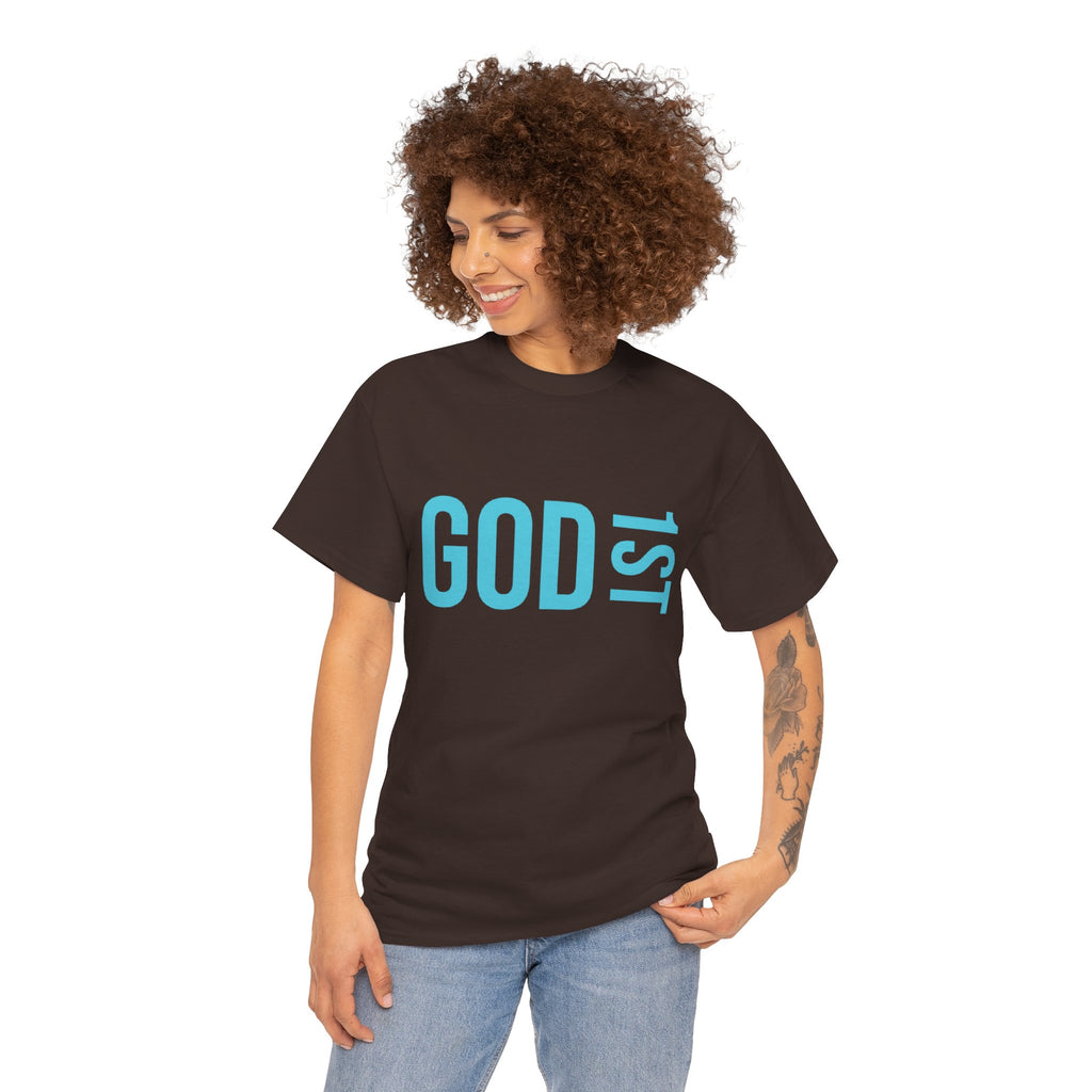 God 1st- Then Me Unisex Heavy Cotton Tee
