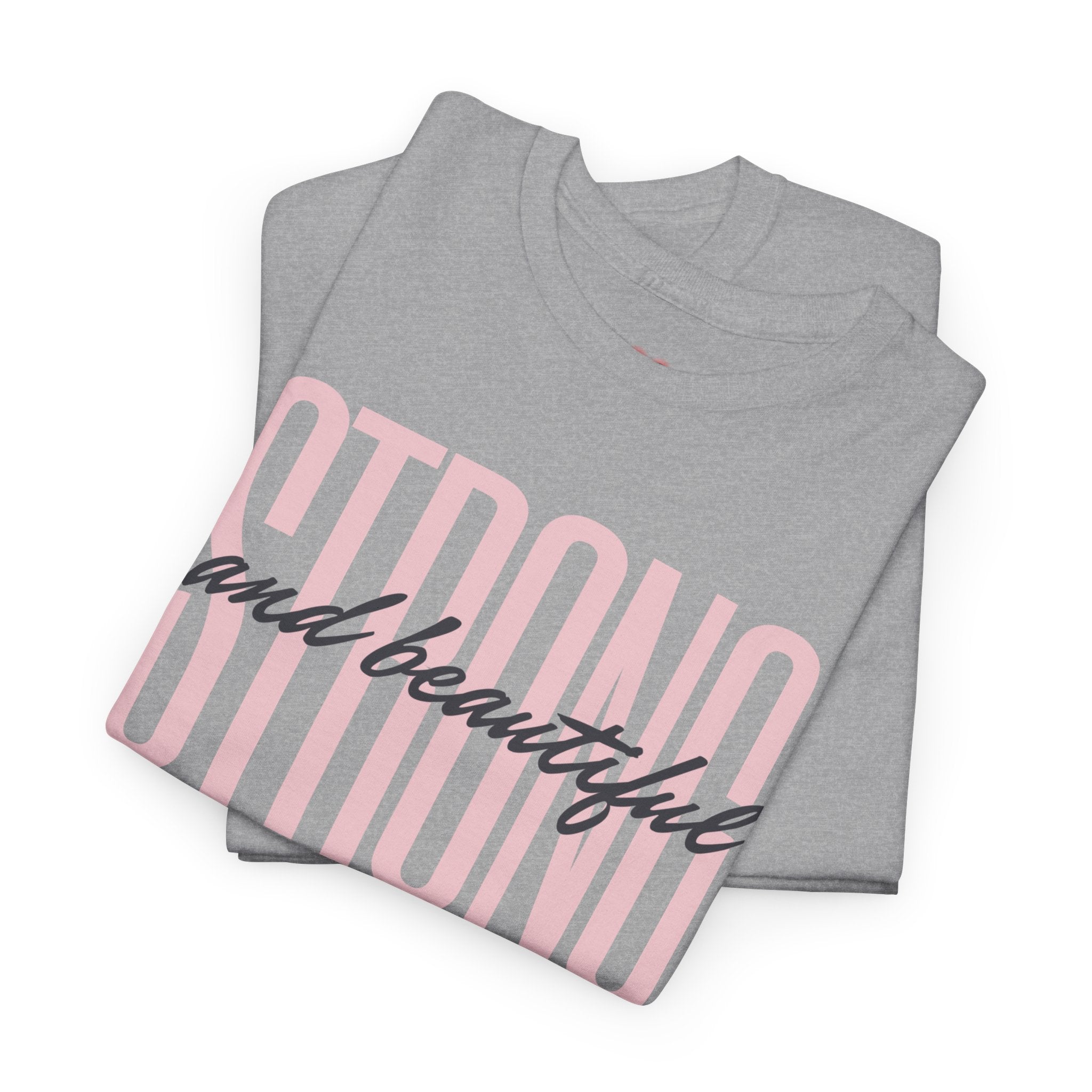 Strong and Beautiful In Christ Faith Graphic Tee