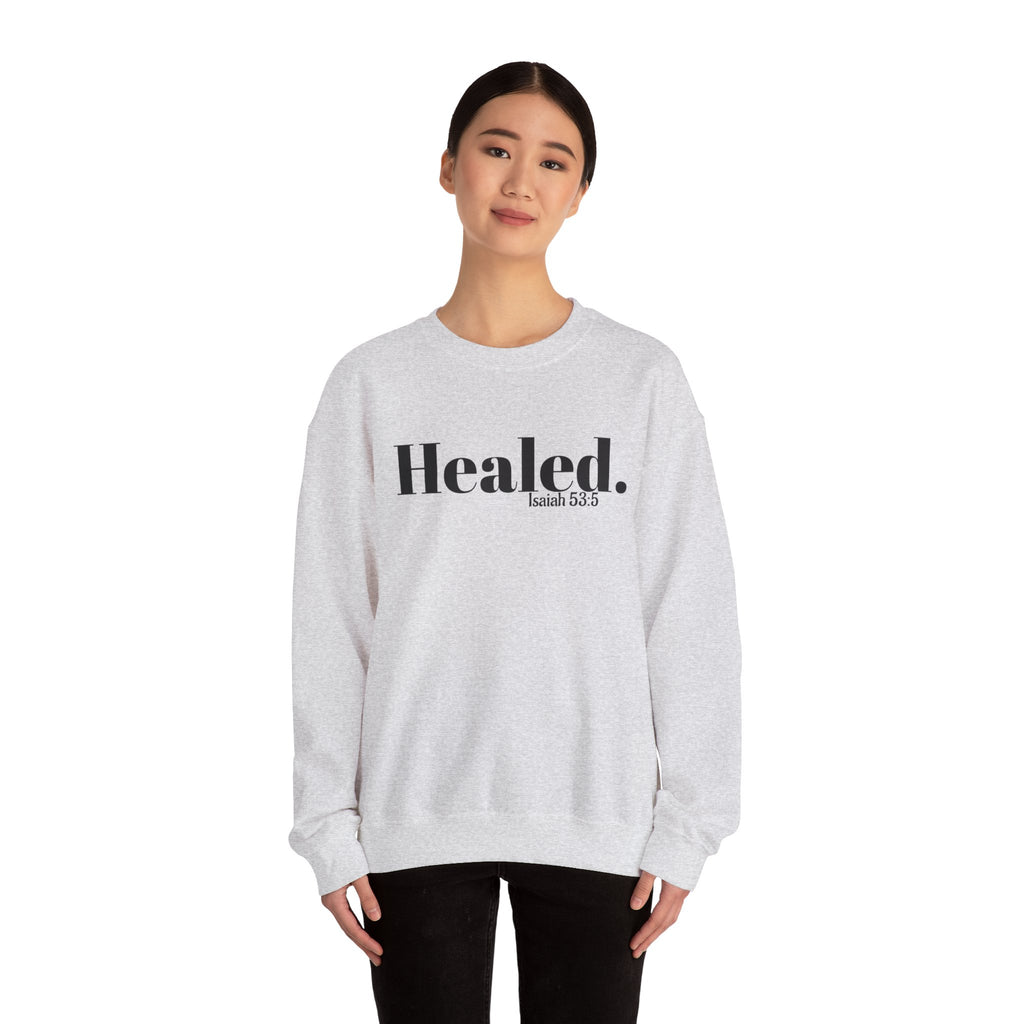 Healed. And Renewed Unisex Crewneck Sweatshirt