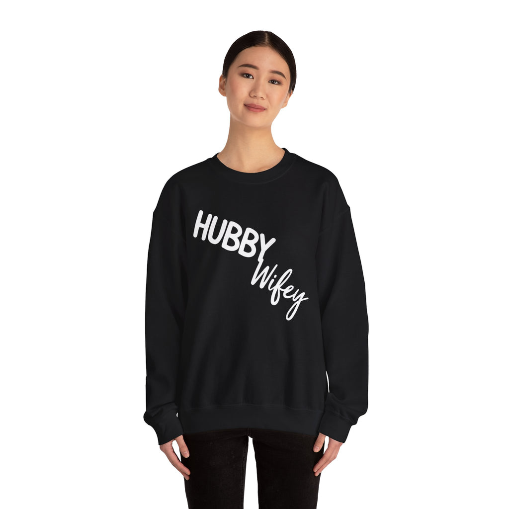 Hubby Wifey Crewneck Couple’s Sweatshirt