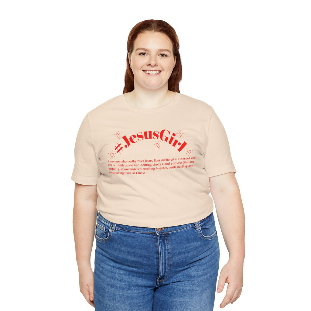 Jesus Girl Definition T-Shirt — #JesusGirl Faith Tee