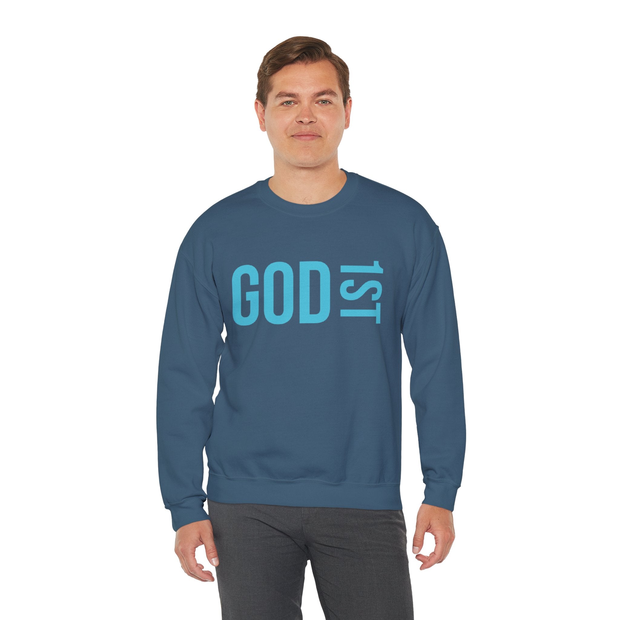 God 1st -Then Me Unisex Crewneck Sweatshirt