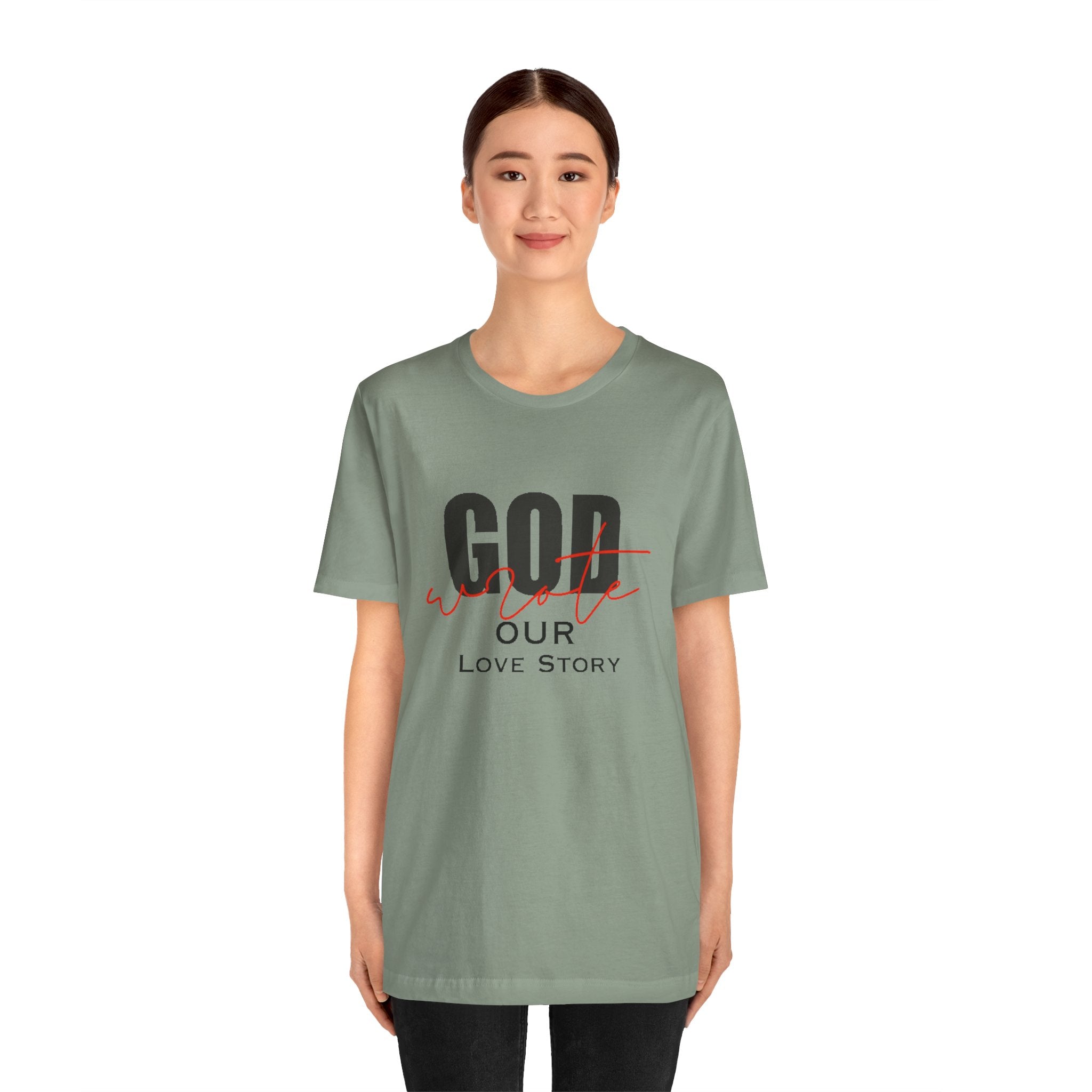 God Wrote Our Love Story Couple's T-Shirt
