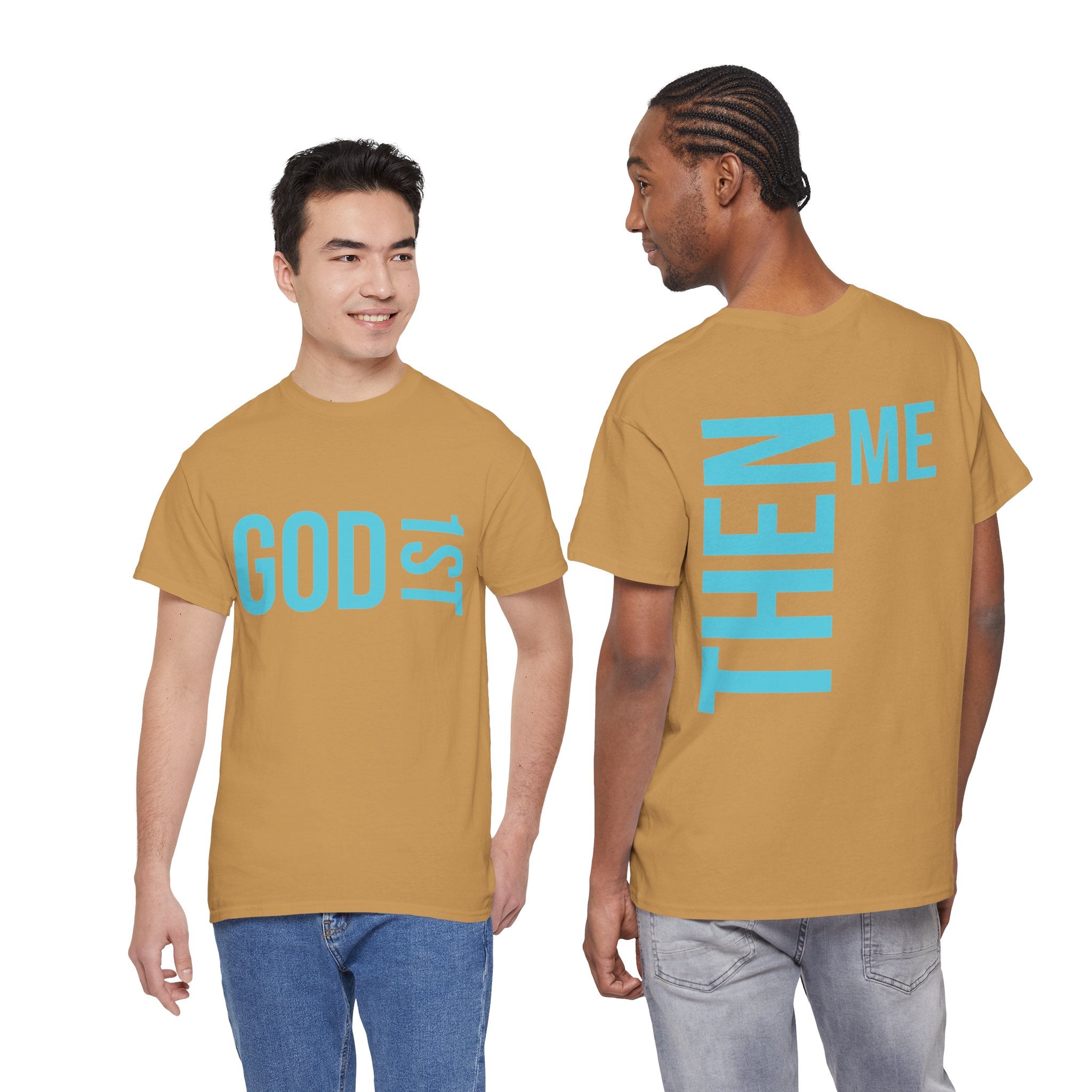 God 1st- Then Me Unisex Heavy Cotton Tee
