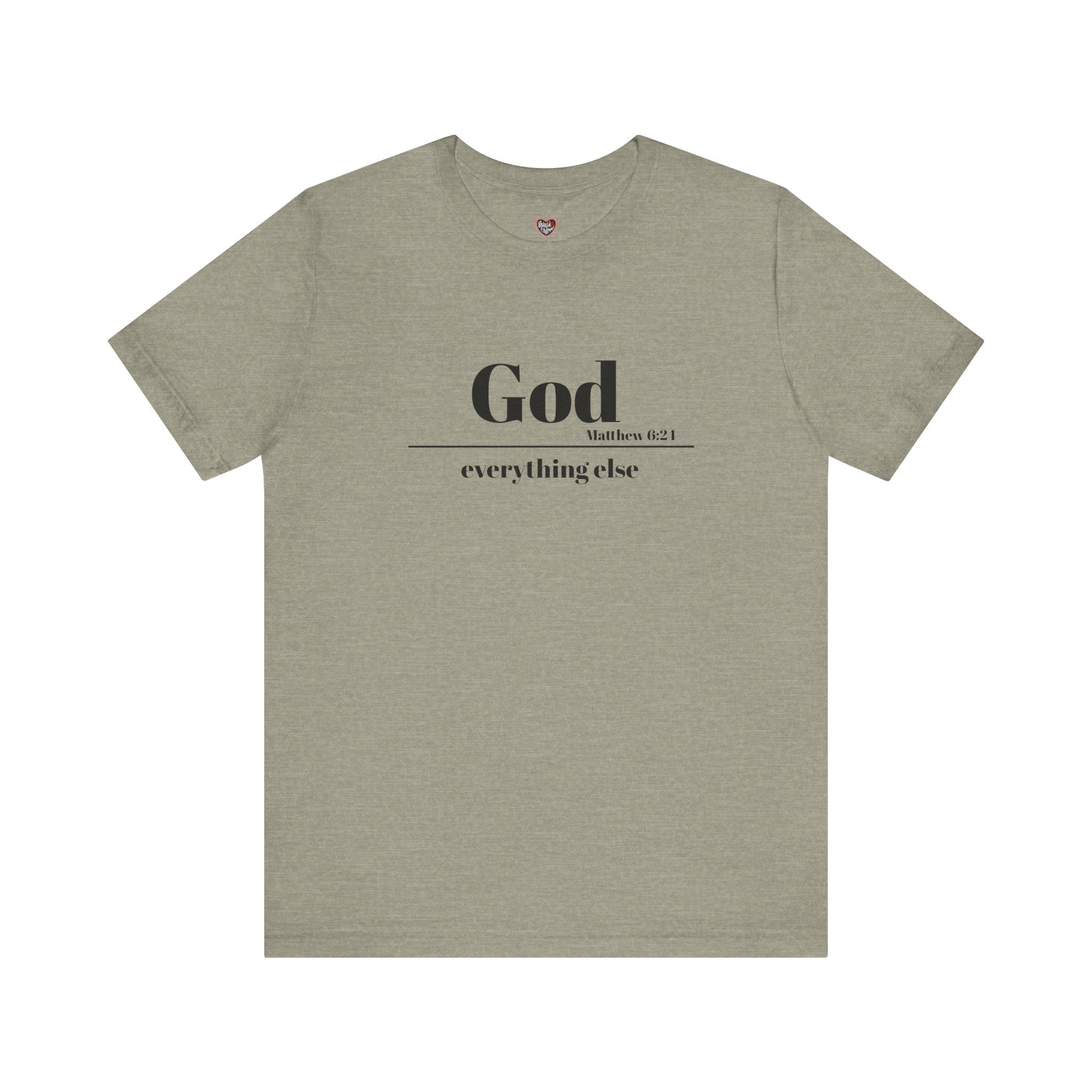 God Then Everything Else Jersey Unisex Tee